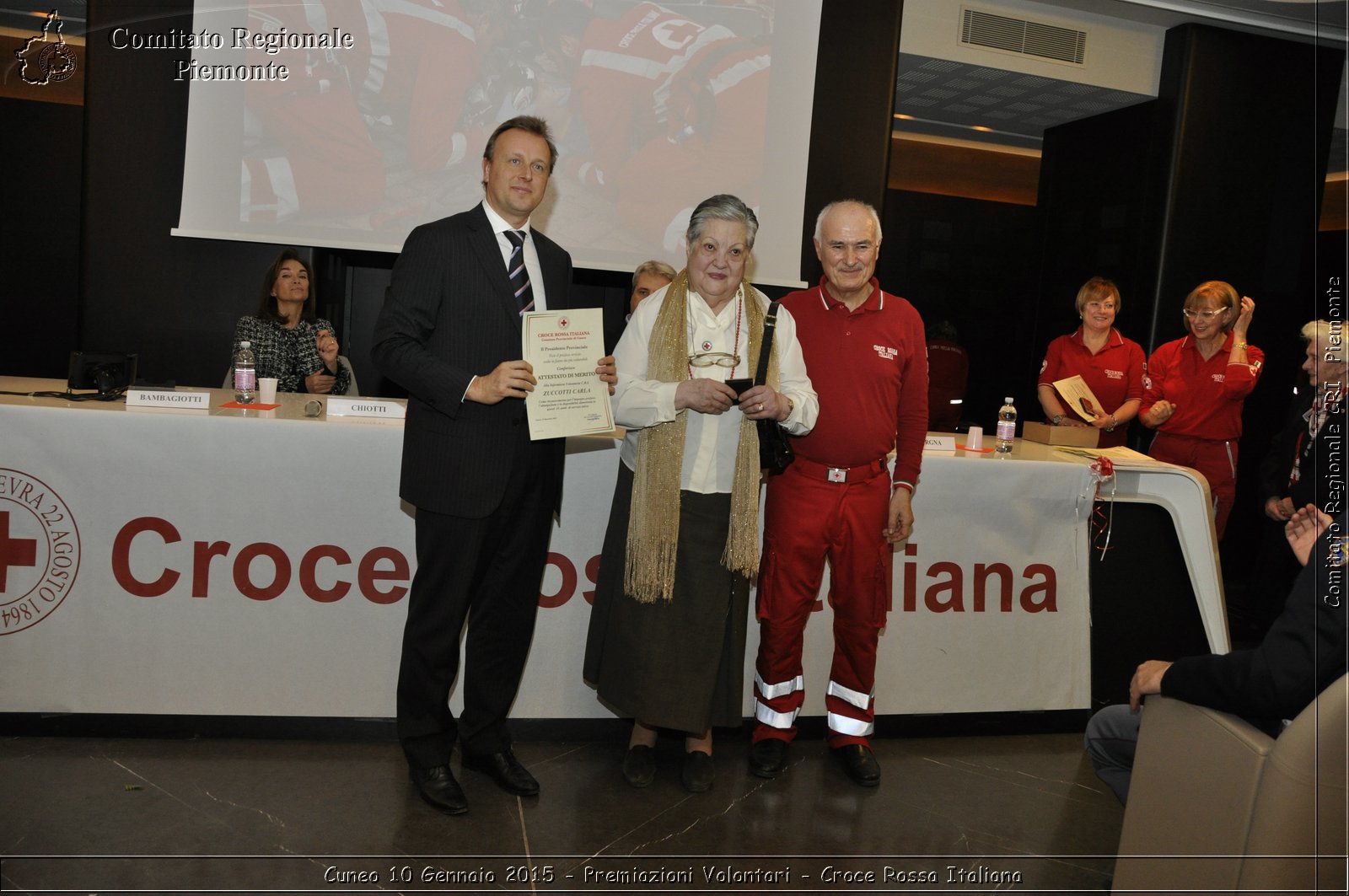 Cuneo 10 Gennaio 2015 - Premiazioni Volontari - Croce Rossa Italiana- Comitato Regionale del Piemonte