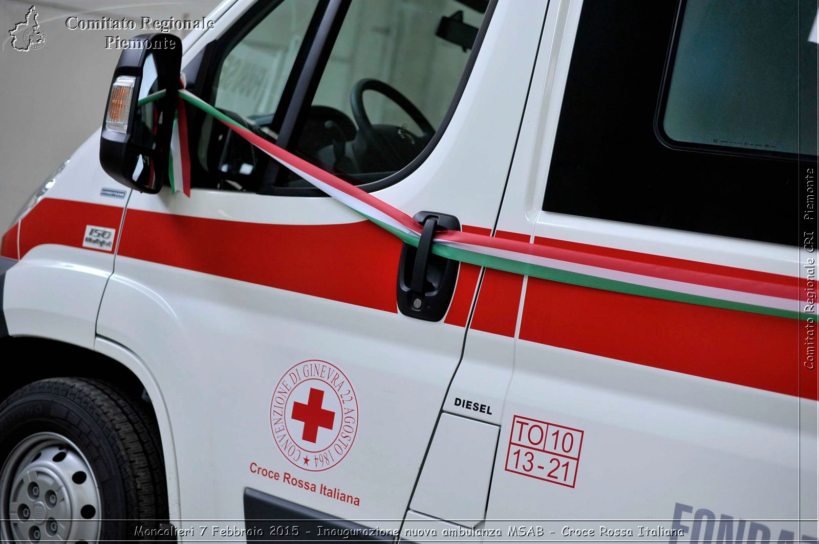 Moncalieri 7 Febbraio 2015 - Inaugurazione nuova ambulanza MSAB - Croce Rossa Italiana- Comitato Regionale del Piemonte