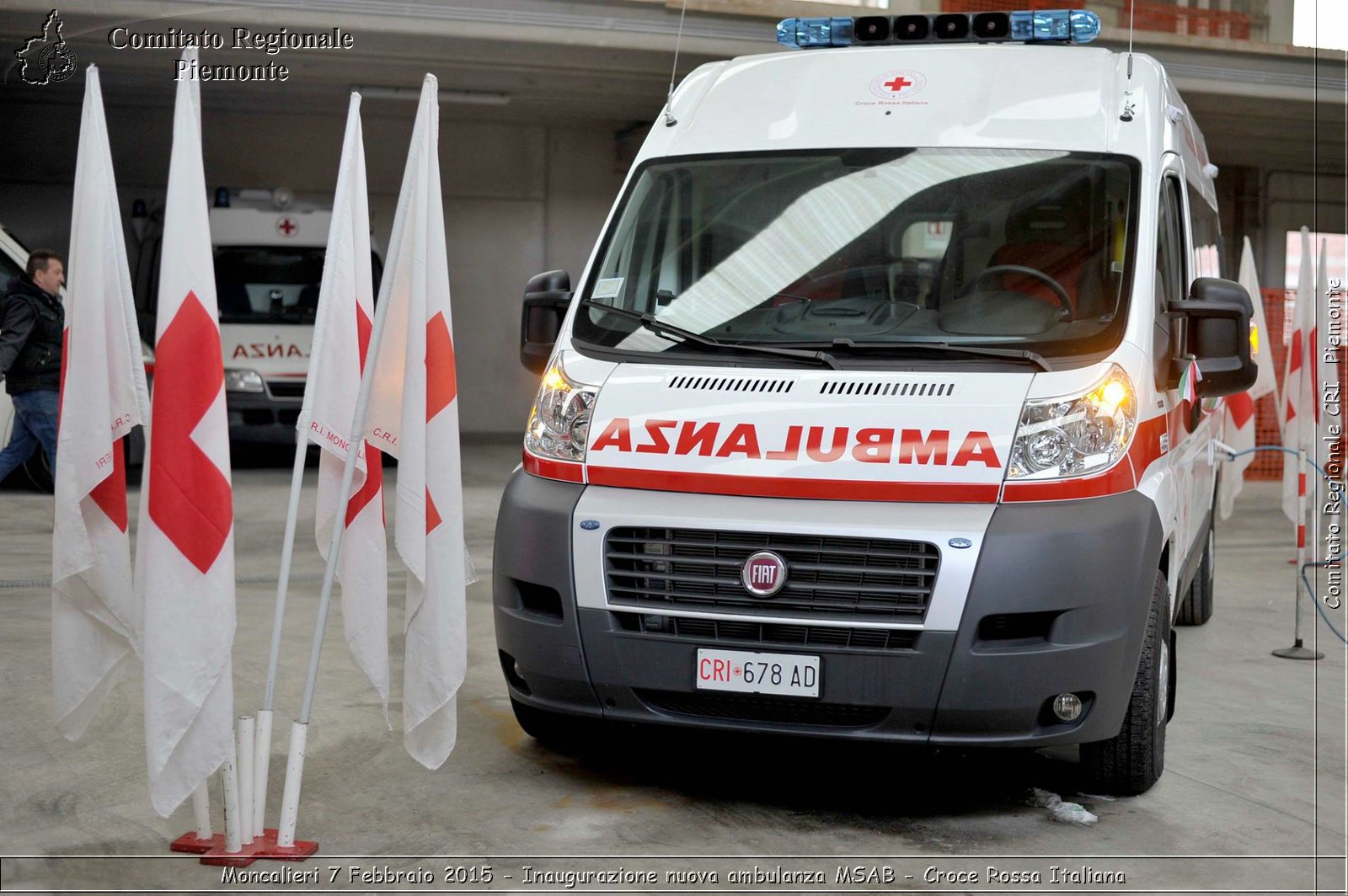 Moncalieri 7 Febbraio 2015 - Inaugurazione nuova ambulanza MSAB - Croce Rossa Italiana- Comitato Regionale del Piemonte