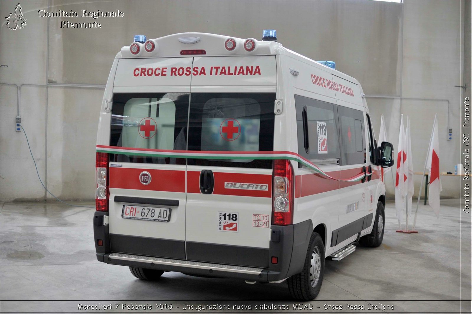 Moncalieri 7 Febbraio 2015 - Inaugurazione nuova ambulanza MSAB - Croce Rossa Italiana- Comitato Regionale del Piemonte