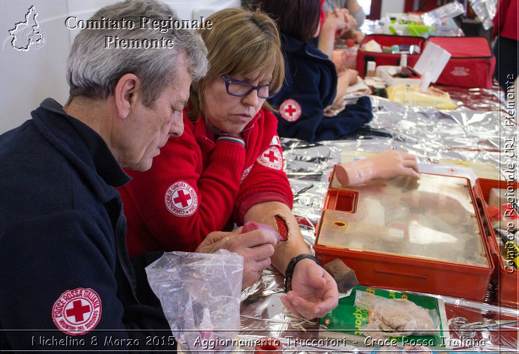 Nichelino 8 Marzo 2015 - Aggiornamento Truccatori - Croce Rossa Italiana- Comitato Regionale del Piemonte