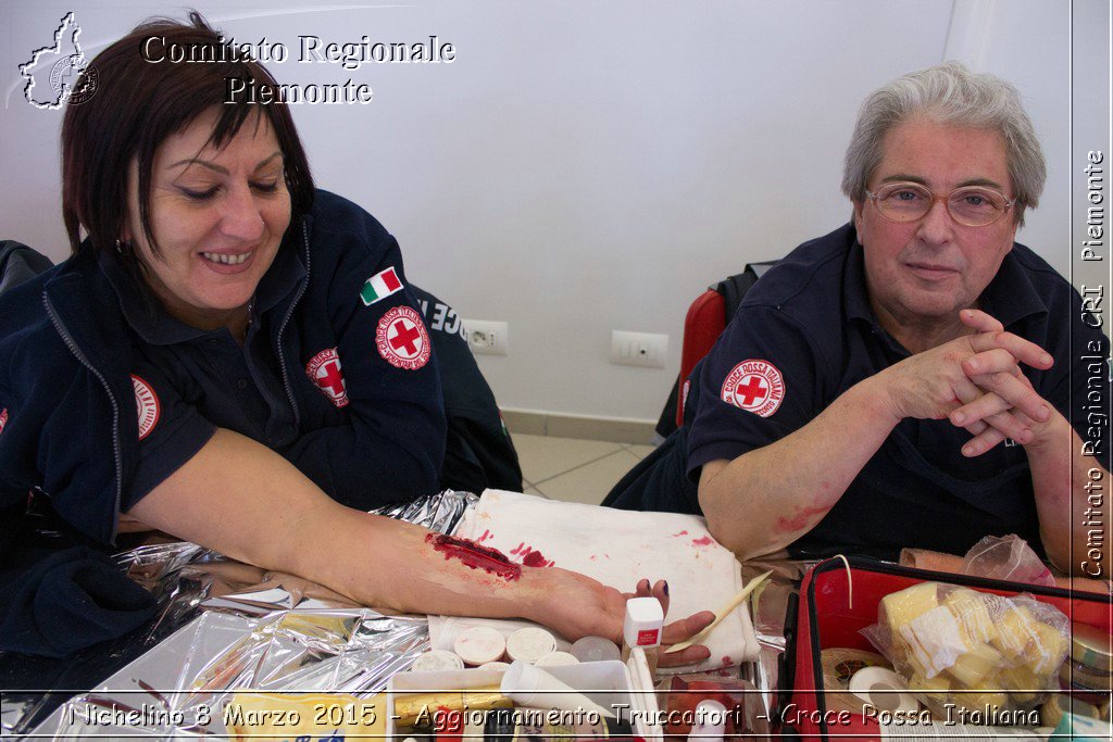 Nichelino 8 Marzo 2015 - Aggiornamento Truccatori - Croce Rossa Italiana- Comitato Regionale del Piemonte