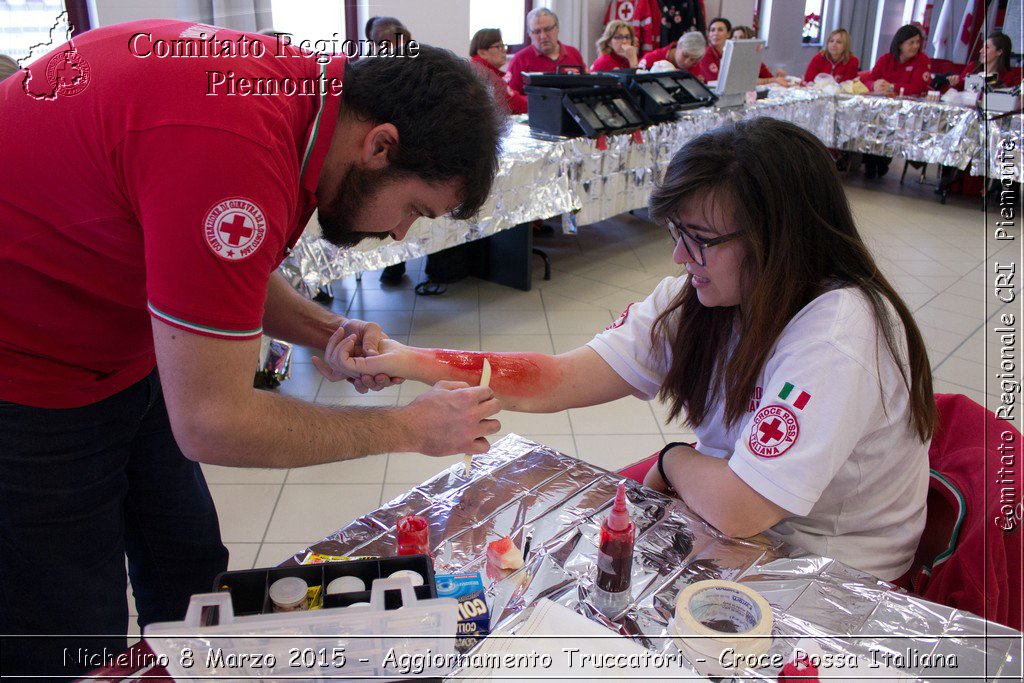 Nichelino 8 Marzo 2015 - Aggiornamento Truccatori - Croce Rossa Italiana- Comitato Regionale del Piemonte