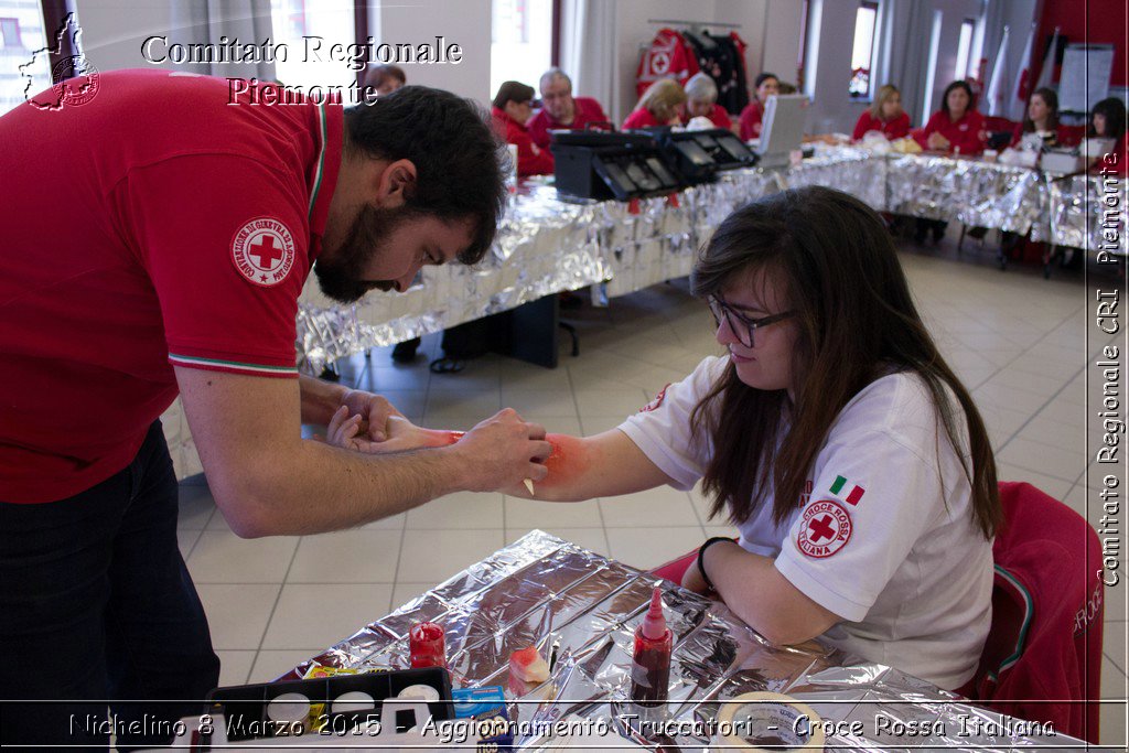 Nichelino 8 Marzo 2015 - Aggiornamento Truccatori - Croce Rossa Italiana- Comitato Regionale del Piemonte