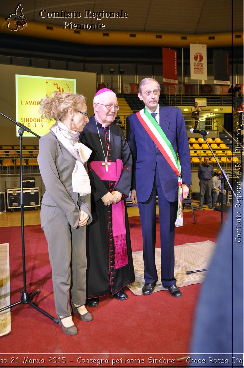 Torino 21 Marzo 2015 - Consegna pettorine Sindone - Croce Rossa Italiana- Comitato Regionale del Piemonte