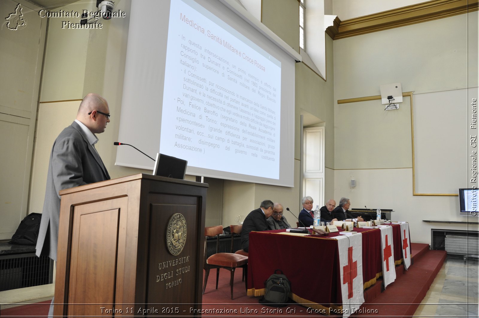 Torino 11 Aprile 2015 - Presentazione Libro Storia Cri - Croce Rossa Italiana- Comitato Regionale del Piemonte