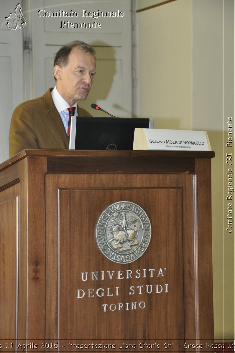 Torino 11 Aprile 2015 - Presentazione Libro Storia Cri - Croce Rossa Italiana- Comitato Regionale del Piemonte