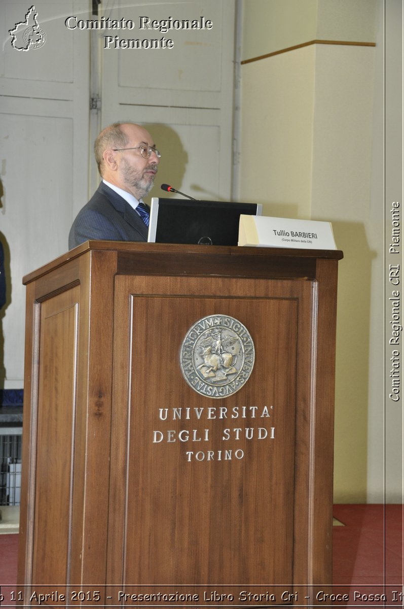 Torino 11 Aprile 2015 - Presentazione Libro Storia Cri - Croce Rossa Italiana- Comitato Regionale del Piemonte