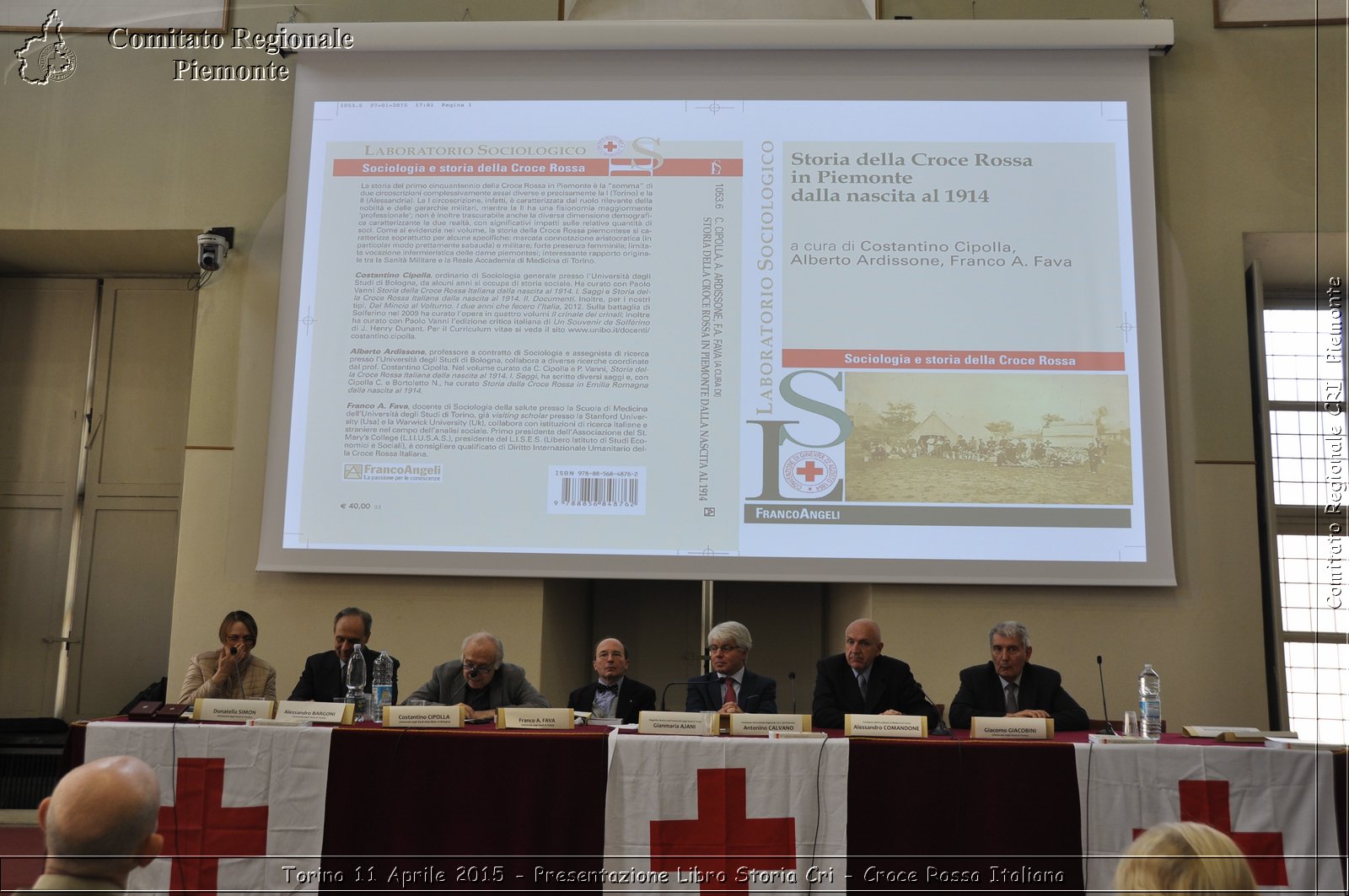 Torino 11 Aprile 2015 - Presentazione Libro Storia Cri - Croce Rossa Italiana- Comitato Regionale del Piemonte