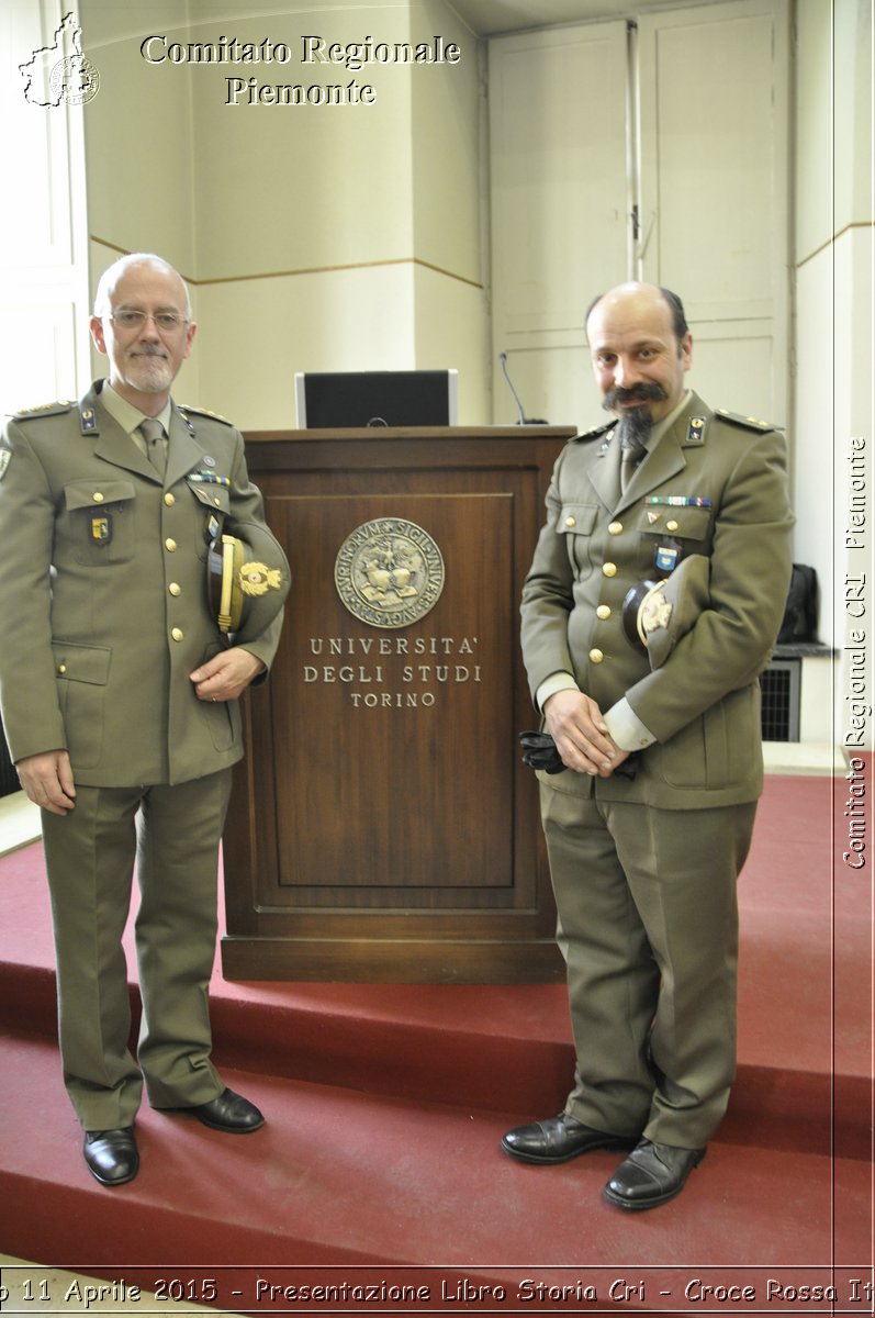 Torino 11 Aprile 2015 - Presentazione Libro Storia Cri - Croce Rossa Italiana- Comitato Regionale del Piemonte