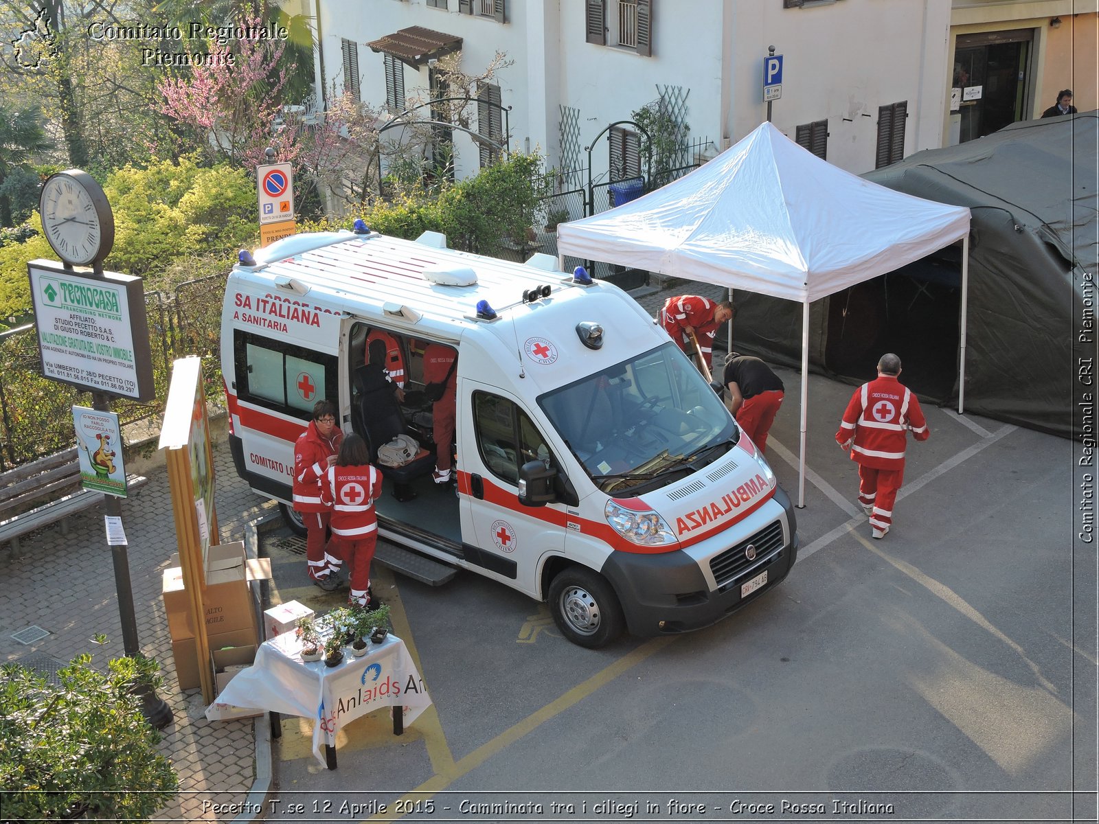 Pecetto T.se 12 Aprile 2015 - Camminata tra i ciliegi in fiore - Croce Rossa Italiana- Comitato Regionale del Piemonte