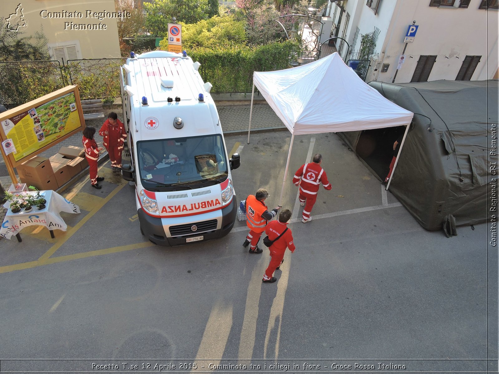 Pecetto T.se 12 Aprile 2015 - Camminata tra i ciliegi in fiore - Croce Rossa Italiana- Comitato Regionale del Piemonte