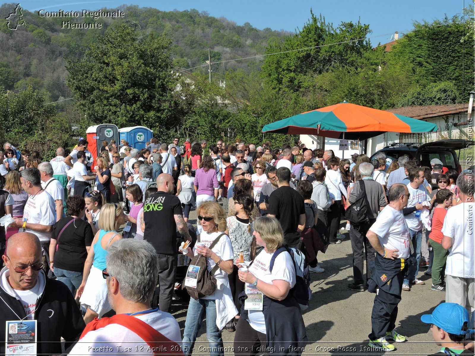 Pecetto T.se 12 Aprile 2015 - Camminata tra i ciliegi in fiore - Croce Rossa Italiana- Comitato Regionale del Piemonte