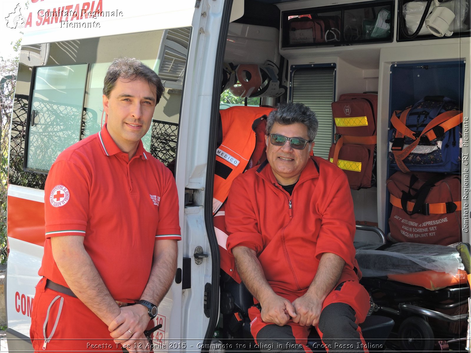 Pecetto T.se 12 Aprile 2015 - Camminata tra i ciliegi in fiore - Croce Rossa Italiana- Comitato Regionale del Piemonte