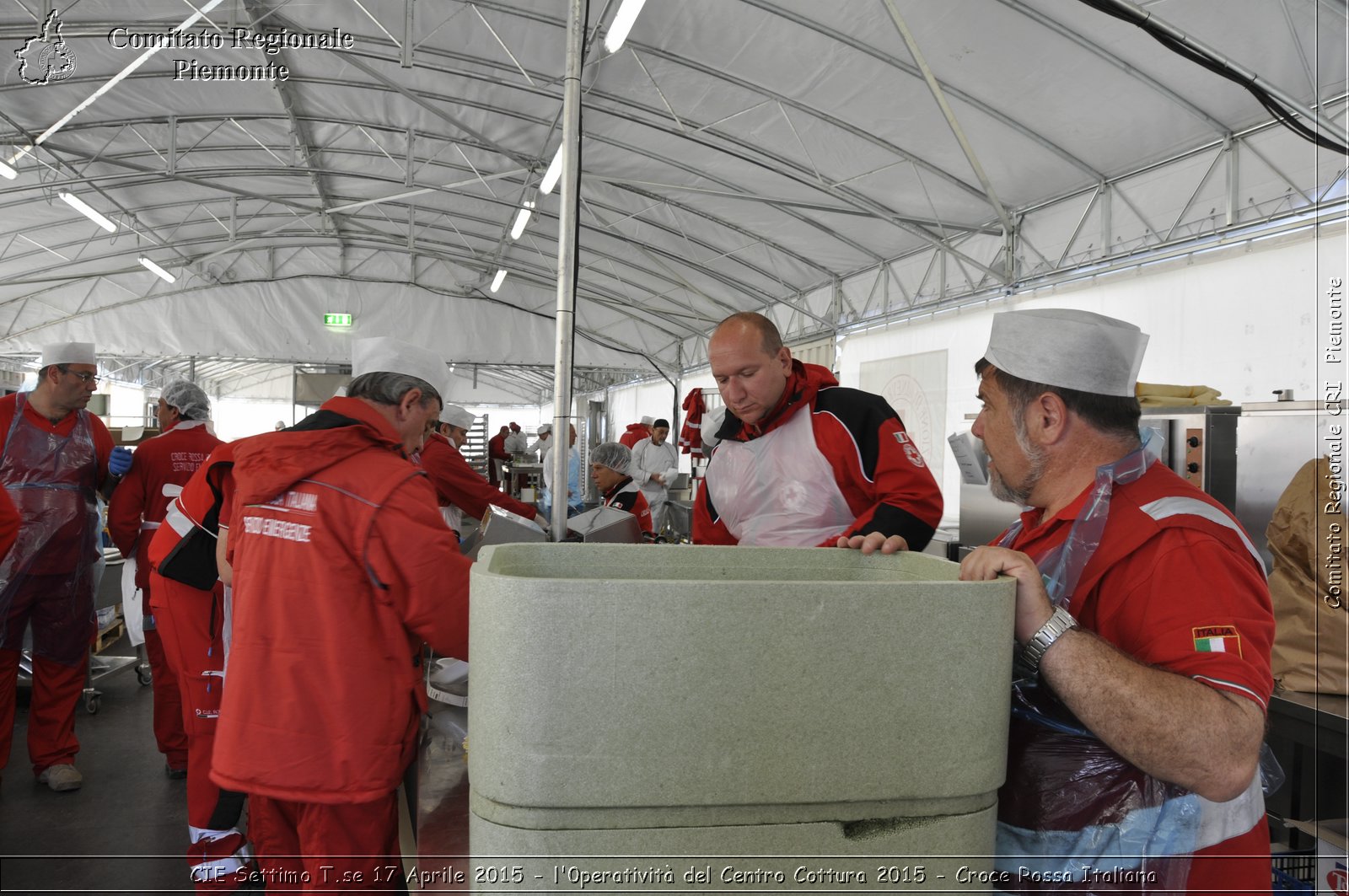 CIE Settimo T.se 17 Aprile 2015 - l'operativit del Centro Cottura 2015 - Croce Rossa Italiana- Comitato Regionale del Piemonte