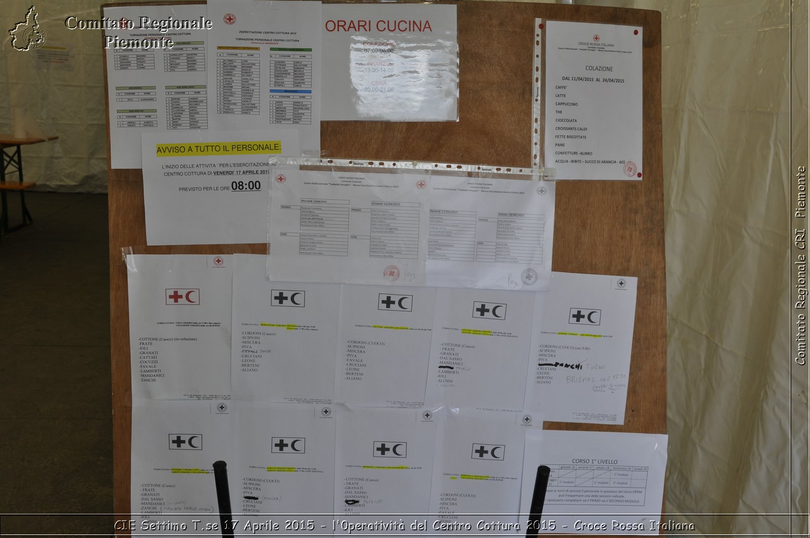 CIE Settimo T.se 17 Aprile 2015 - l'operativit del Centro Cottura 2015 - Croce Rossa Italiana- Comitato Regionale del Piemonte