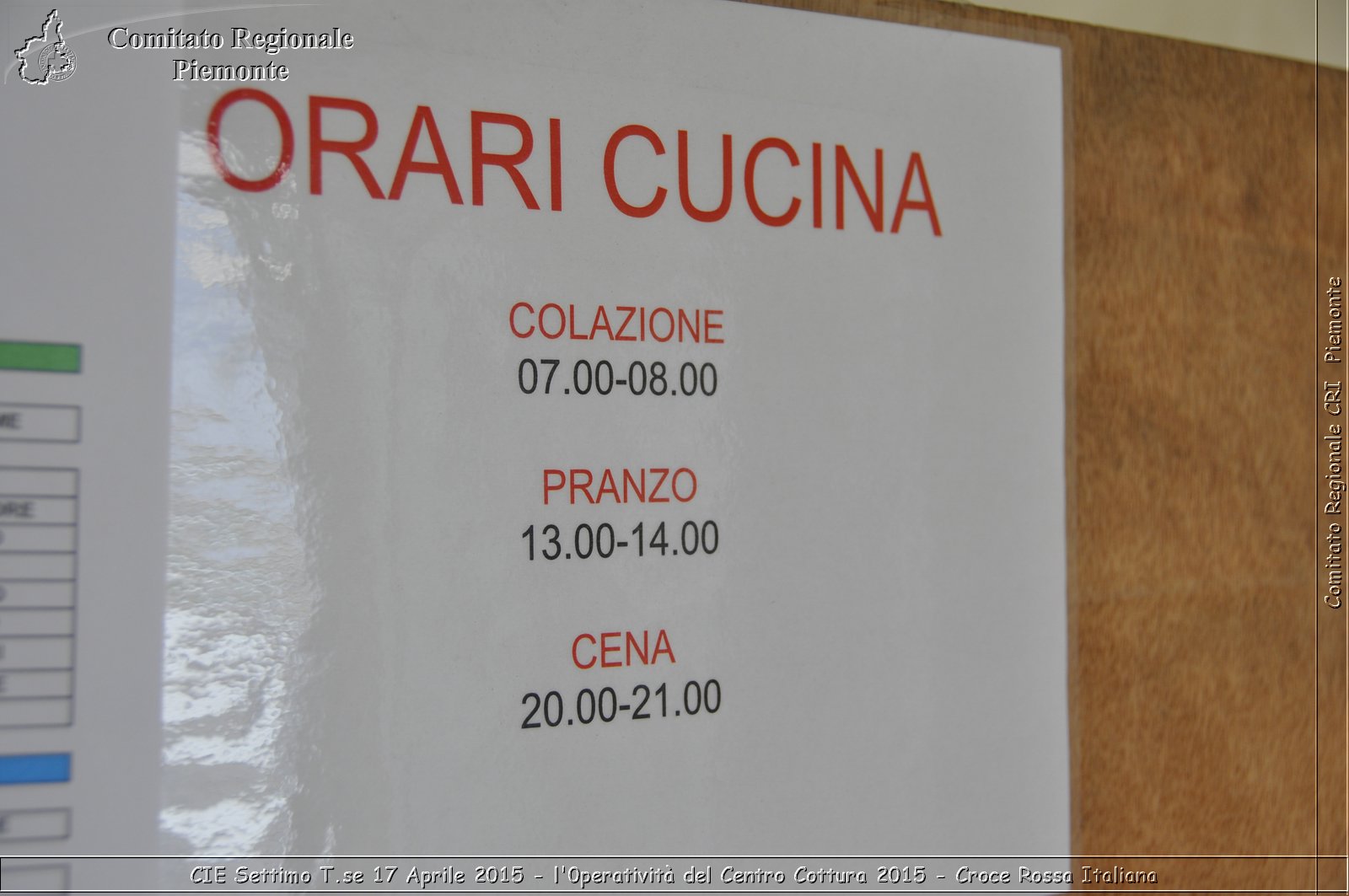 CIE Settimo T.se 17 Aprile 2015 - l'operativit del Centro Cottura 2015 - Croce Rossa Italiana- Comitato Regionale del Piemonte