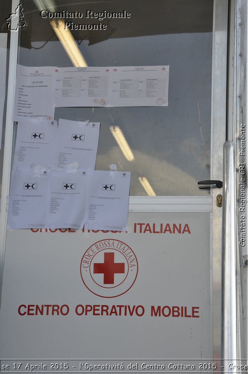 CIE Settimo T.se 17 Aprile 2015 - l'operativit del Centro Cottura 2015 - Croce Rossa Italiana- Comitato Regionale del Piemonte