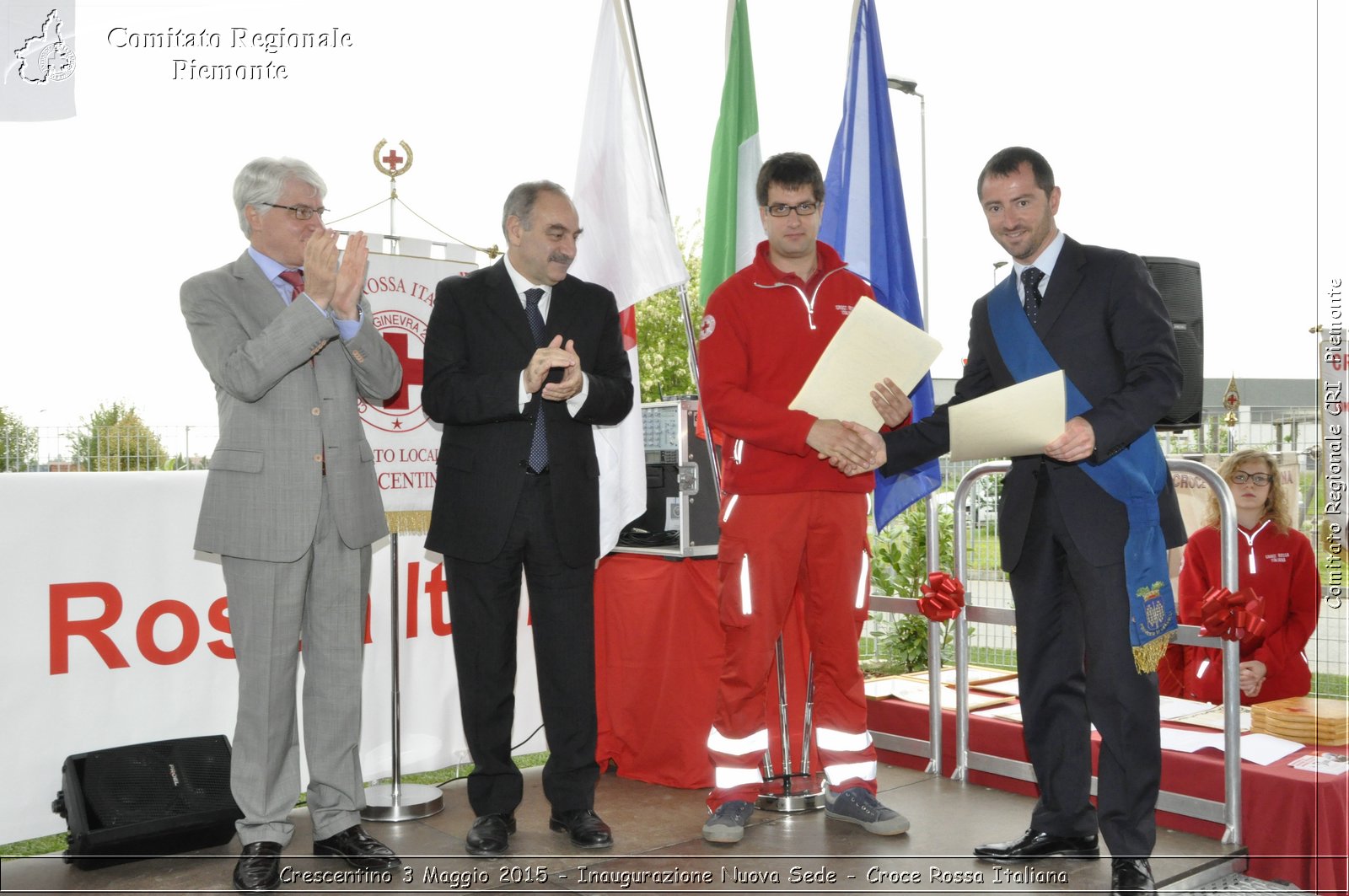 Crescentino 3 Maggio 2015 - Inaugurazione Nuova Sede - Croce Rossa Italiana- Comitato Regionale del Piemonte