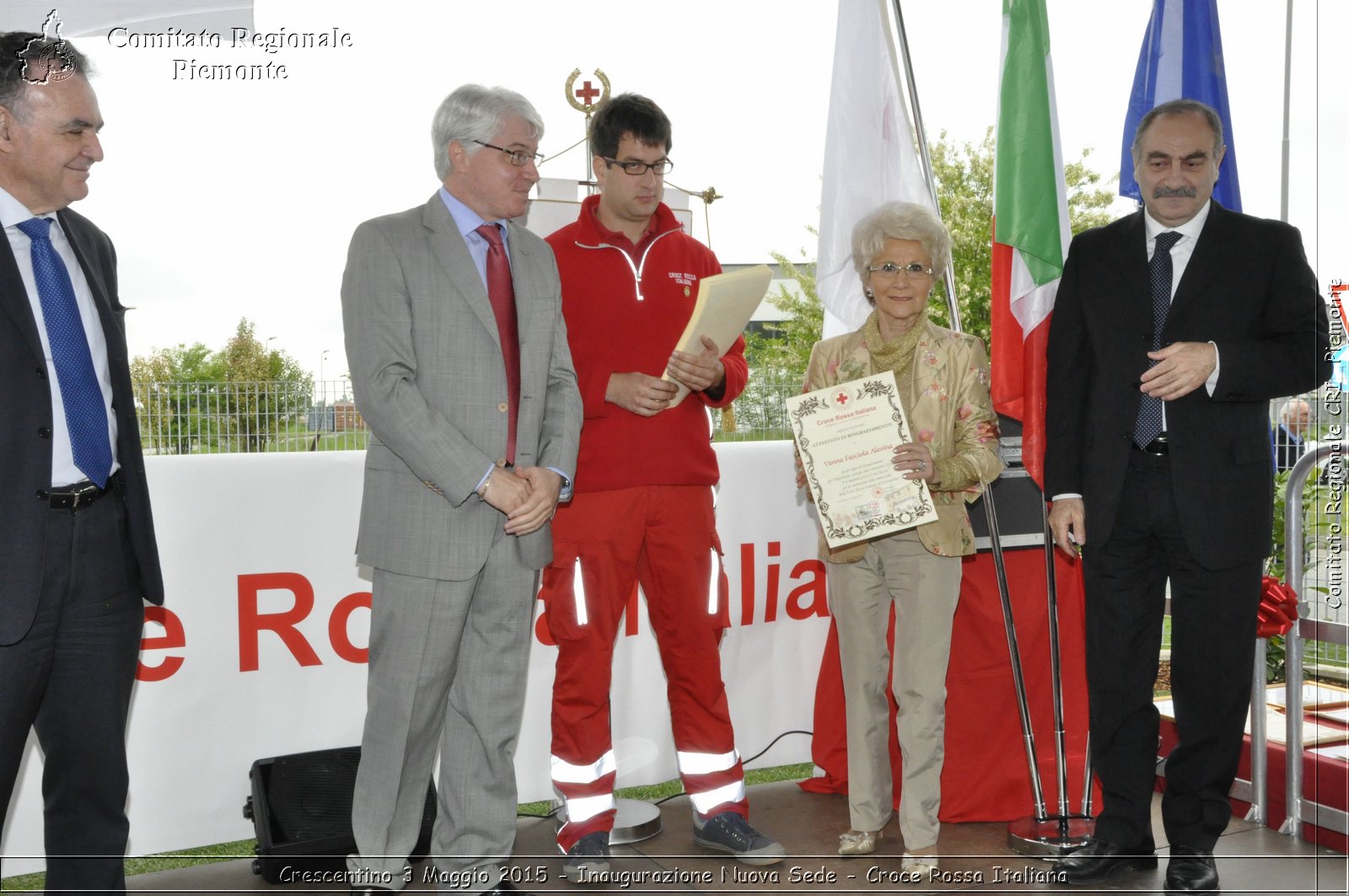 Crescentino 3 Maggio 2015 - Inaugurazione Nuova Sede - Croce Rossa Italiana- Comitato Regionale del Piemonte