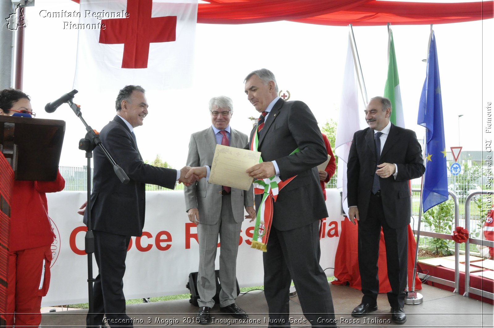 Crescentino 3 Maggio 2015 - Inaugurazione Nuova Sede - Croce Rossa Italiana- Comitato Regionale del Piemonte