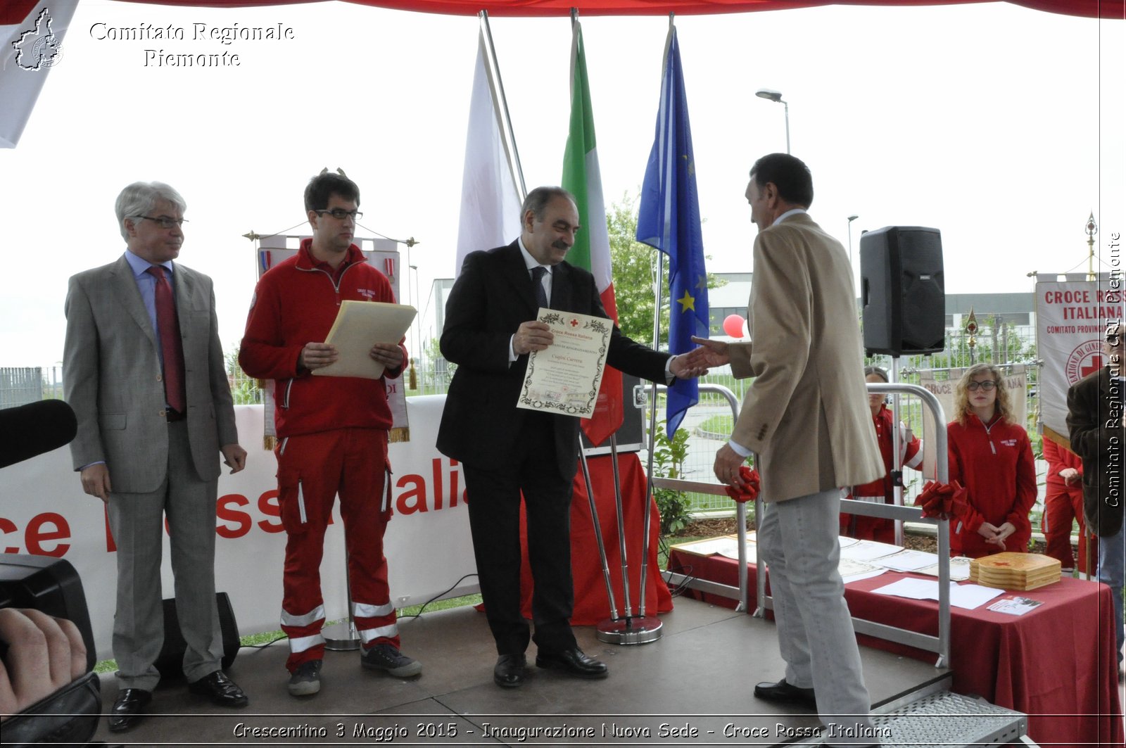 Crescentino 3 Maggio 2015 - Inaugurazione Nuova Sede - Croce Rossa Italiana- Comitato Regionale del Piemonte