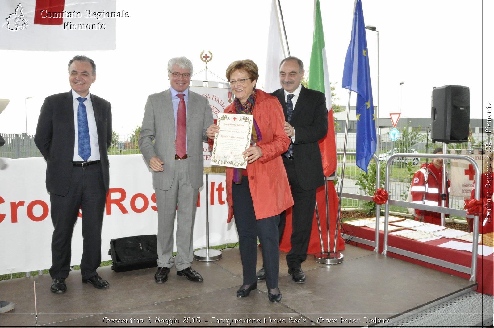 Crescentino 3 Maggio 2015 - Inaugurazione Nuova Sede - Croce Rossa Italiana- Comitato Regionale del Piemonte