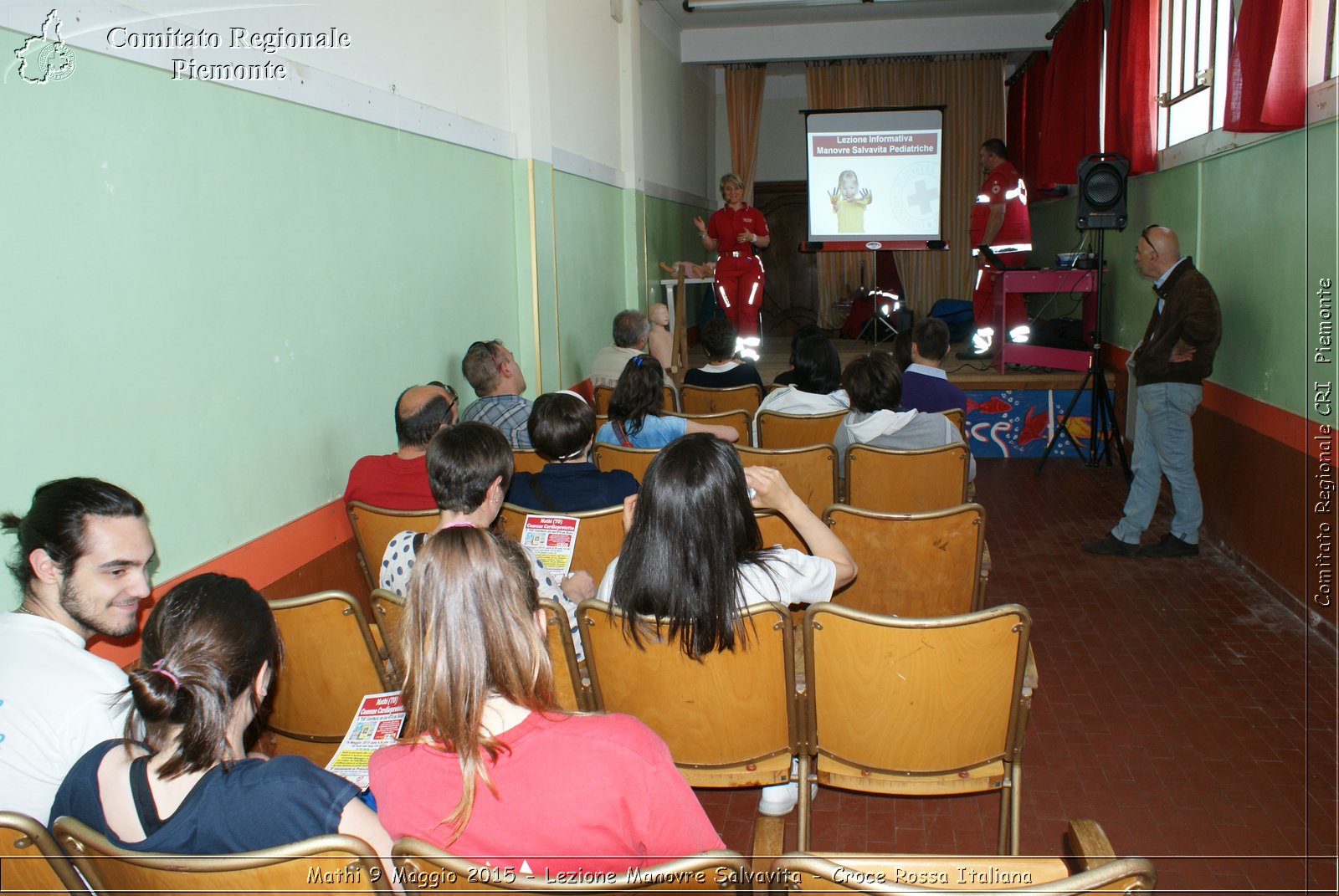 Mathi 9 Maggio 2015 - Lezione Manovre Salvavita - Croce Rossa Italiana- Comitato Regionale del Piemonte