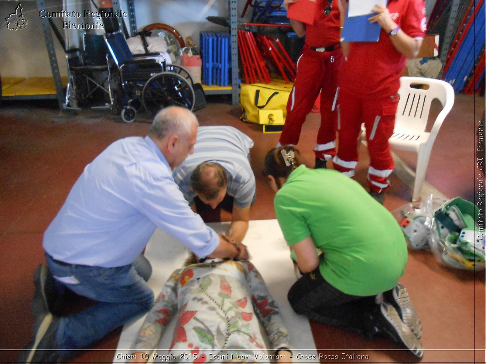 Chieri 10 Maggio 2015 - Esami Nuovi Volontari - Croce Rossa Italiana- Comitato Regionale del Piemonte