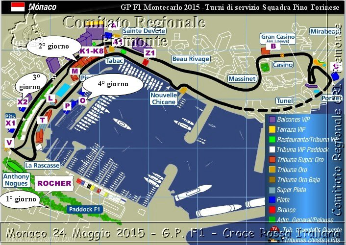 Monaco 24 Maggio 2015 - G.P. F1 - Croce Rossa Italiana- Comitato Regionale del Piemonte