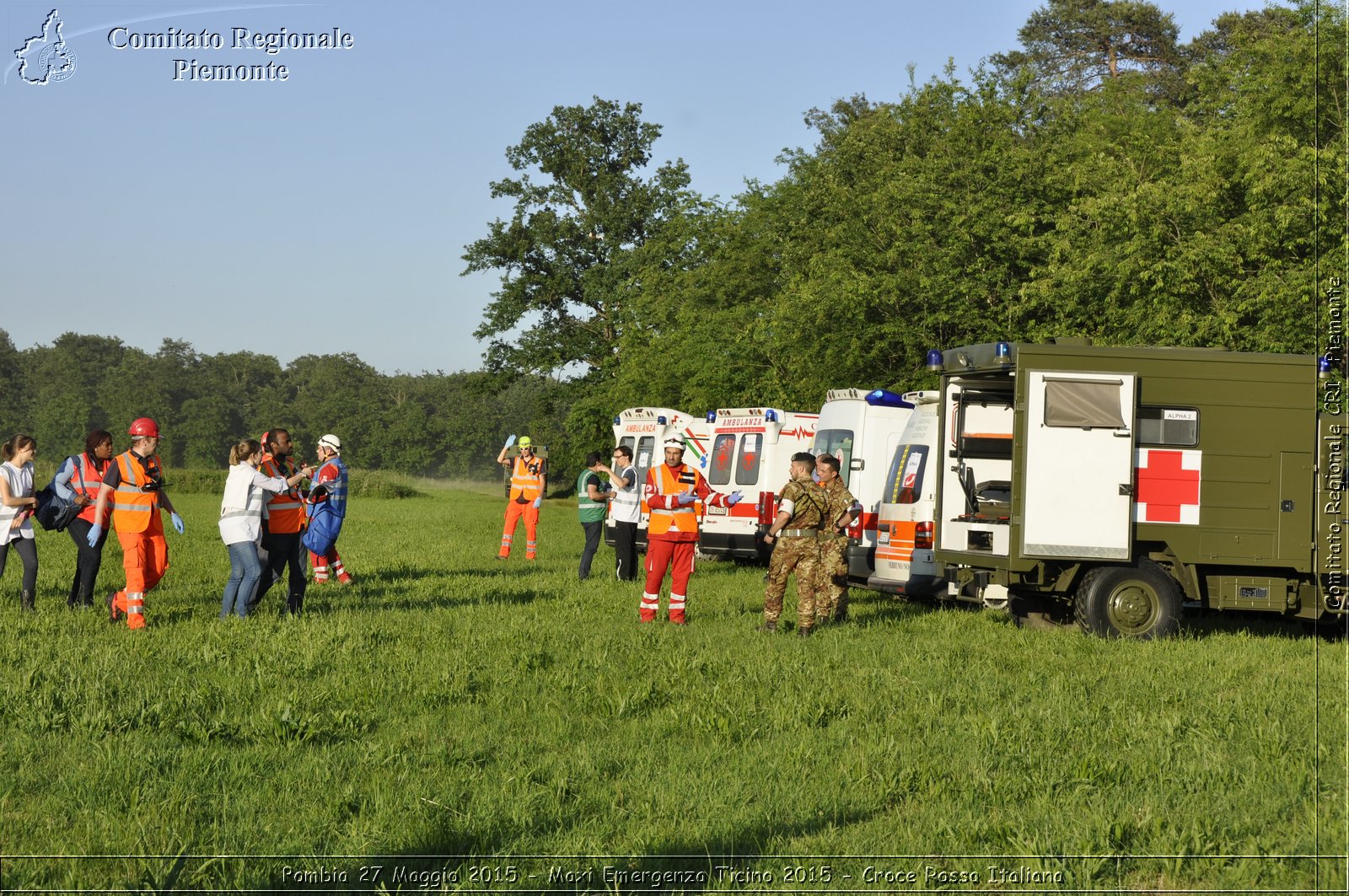 Pombia 27 Maggio 2015 - Maxi Emergenza Ticino 2015 - Croce Rossa Italiana- Comitato Regionale del Piemonte