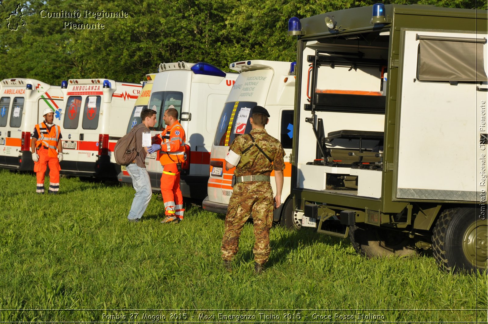 Pombia 27 Maggio 2015 - Maxi Emergenza Ticino 2015 - Croce Rossa Italiana- Comitato Regionale del Piemonte