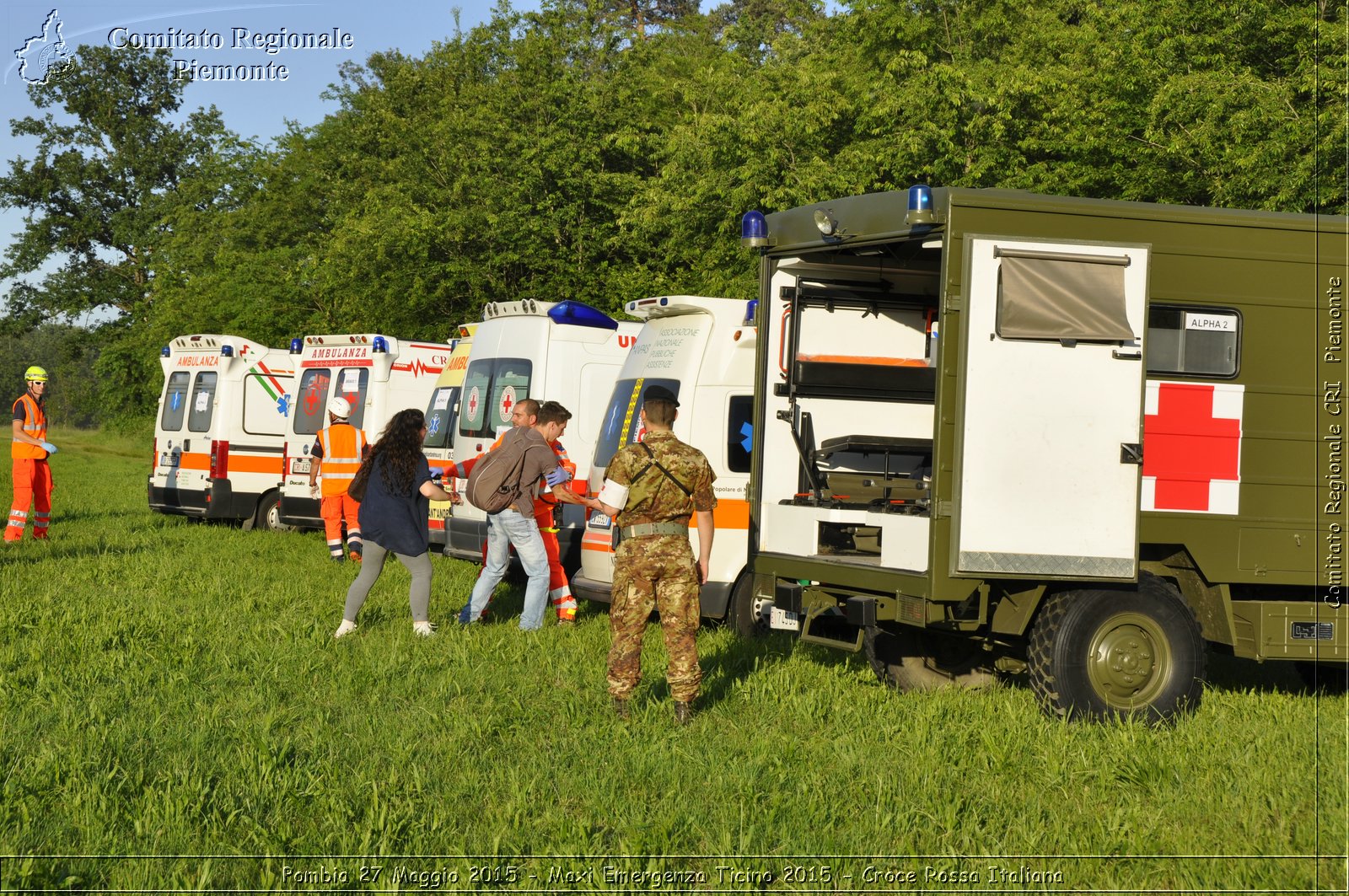 Pombia 27 Maggio 2015 - Maxi Emergenza Ticino 2015 - Croce Rossa Italiana- Comitato Regionale del Piemonte