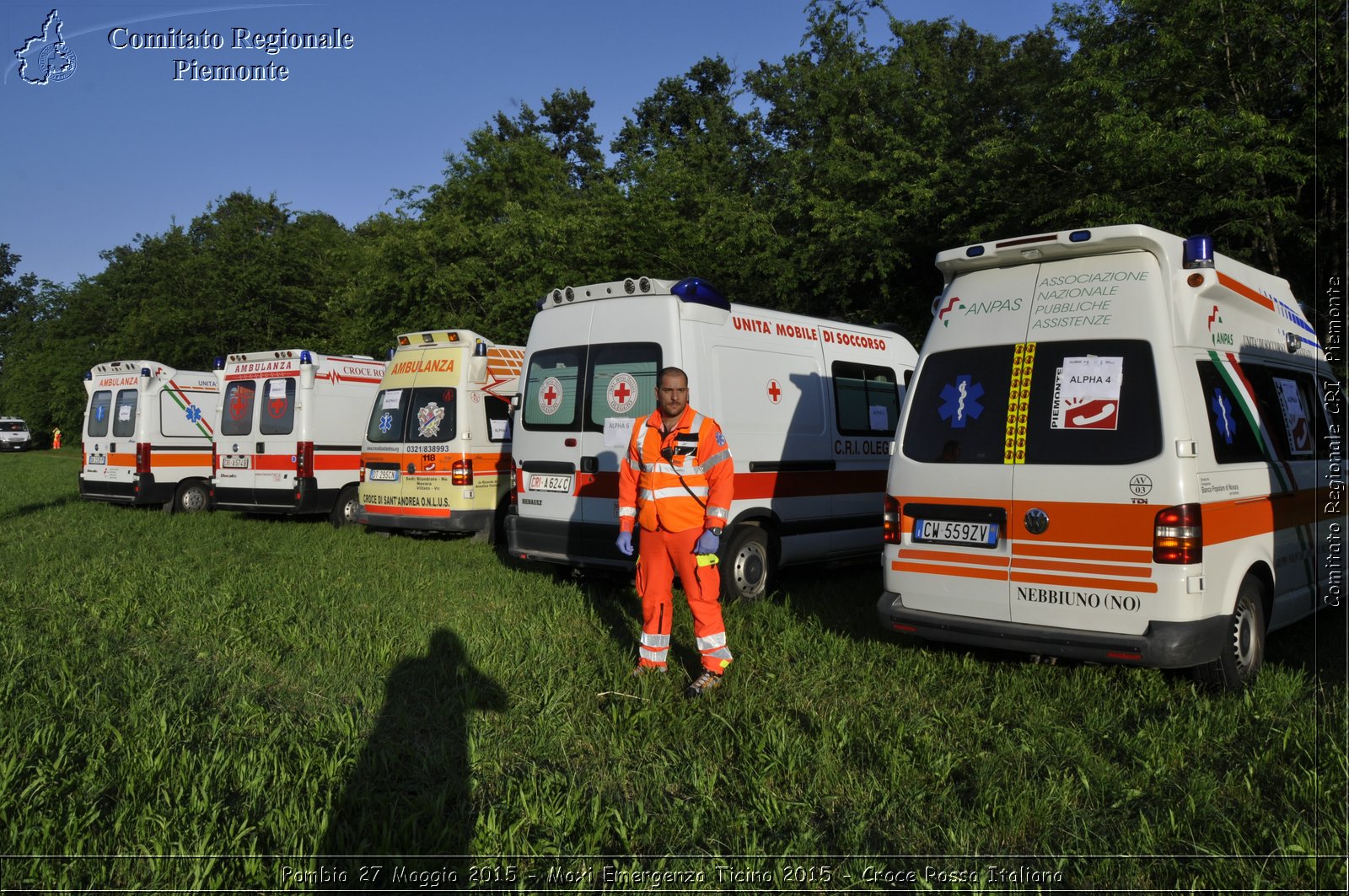 Pombia 27 Maggio 2015 - Maxi Emergenza Ticino 2015 - Croce Rossa Italiana- Comitato Regionale del Piemonte