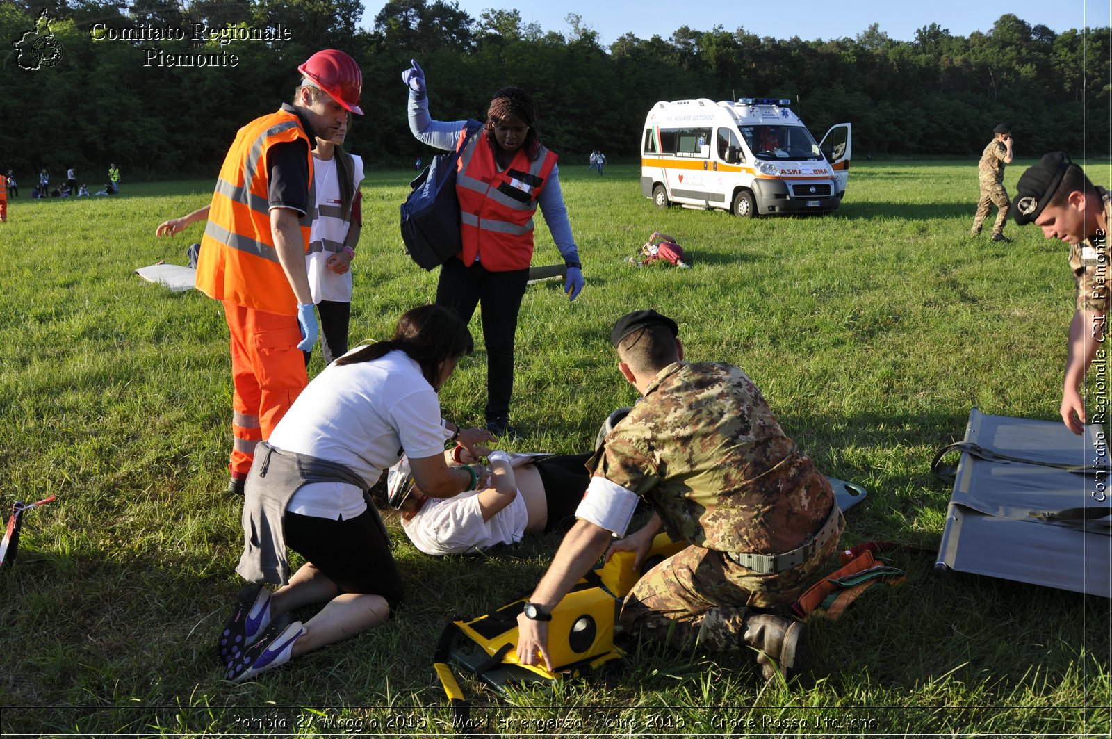 Pombia 27 Maggio 2015 - Maxi Emergenza Ticino 2015 - Croce Rossa Italiana- Comitato Regionale del Piemonte