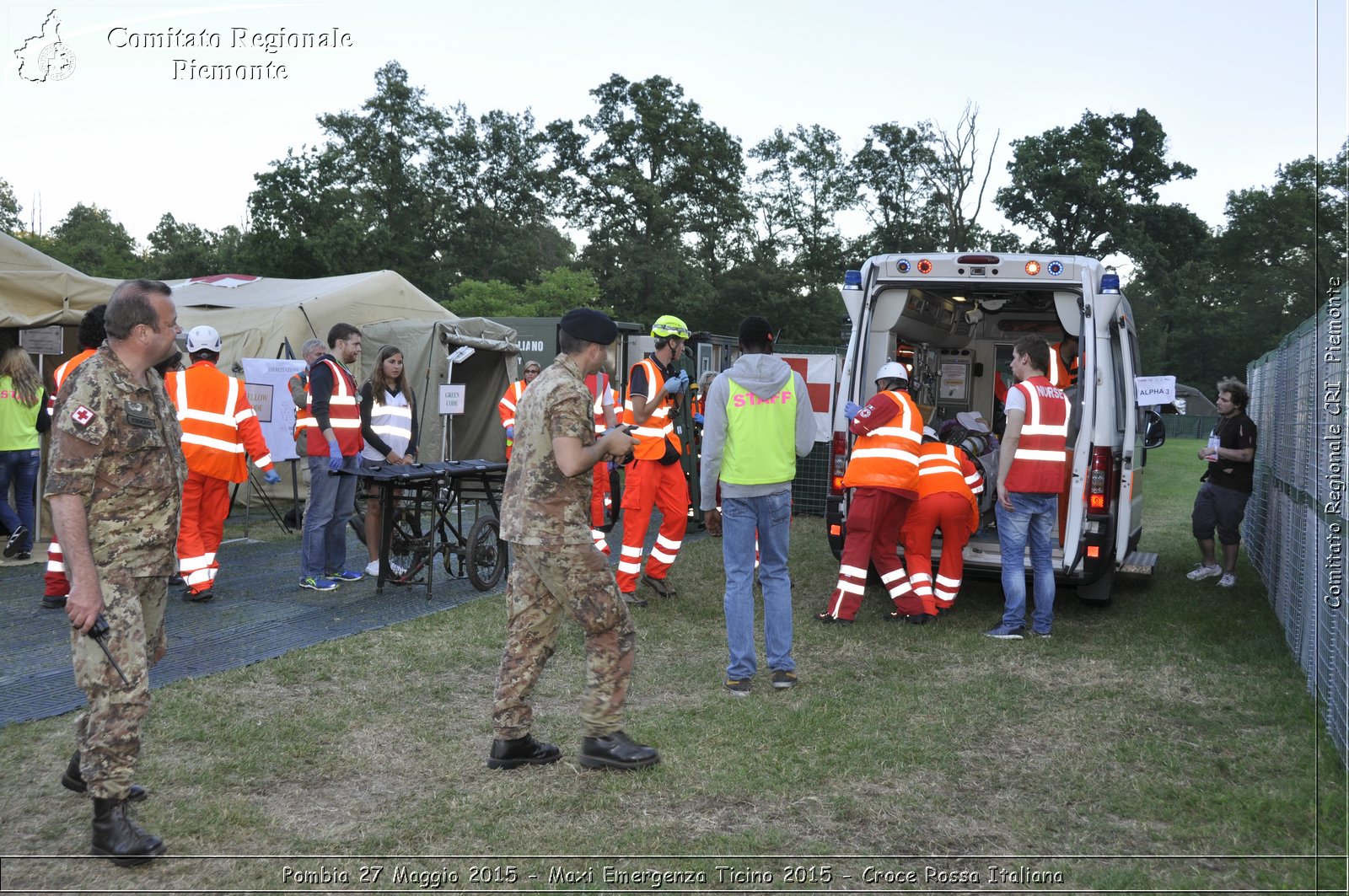 Pombia 27 Maggio 2015 - Maxi Emergenza Ticino 2015 - Croce Rossa Italiana- Comitato Regionale del Piemonte