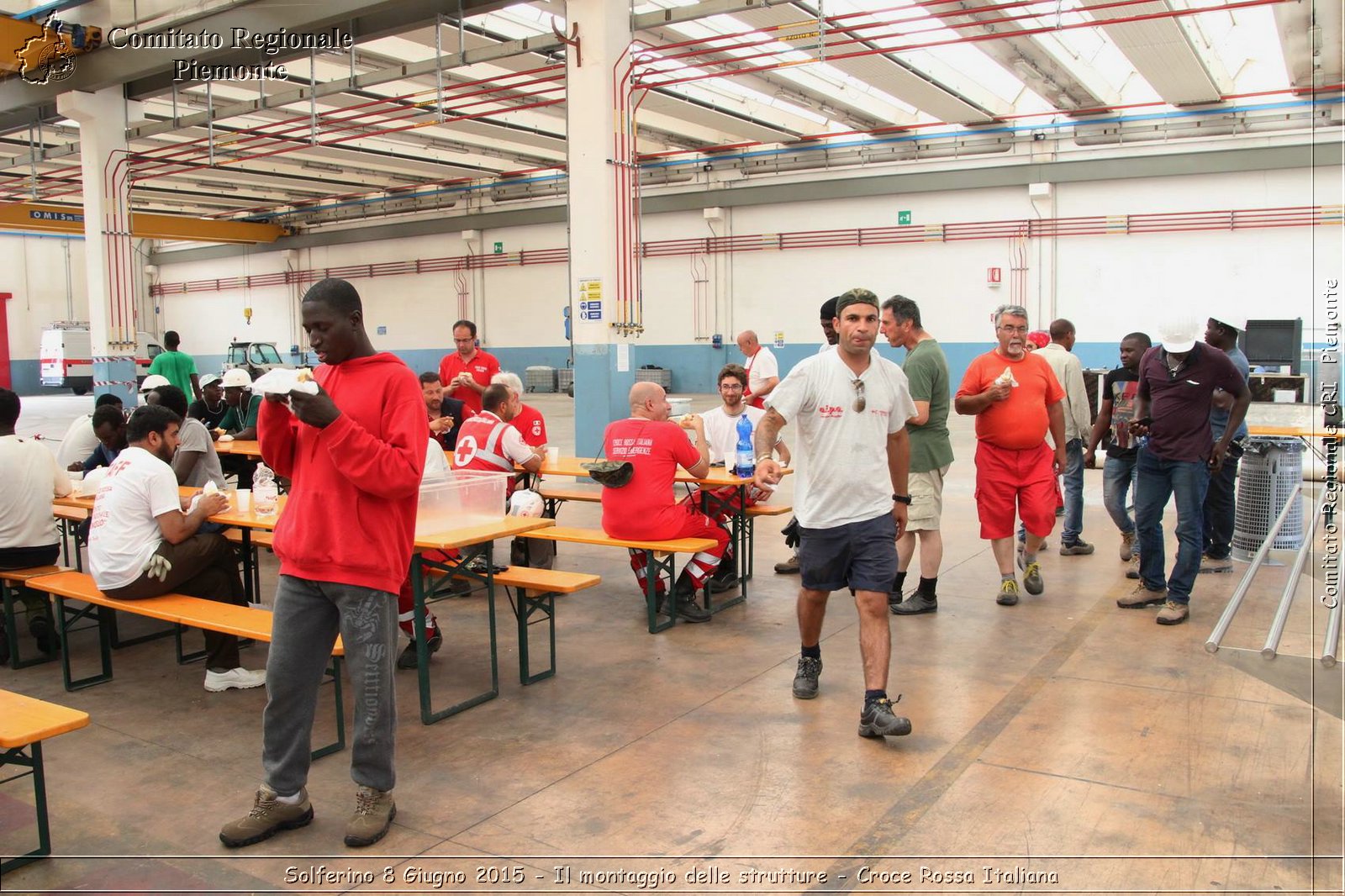 Solferino 8 Giugno 2015 - Il montaggio delle strutture - Croce Rossa Italiana- Comitato Regionale del Piemonte