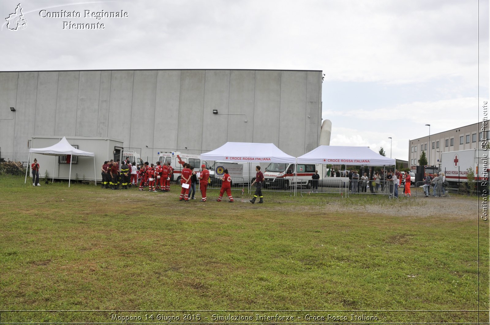 Mappano 14 Giugno 2015 - Simulazione Interforze - Croce Rossa Italiana- Comitato Regionale del Piemonte