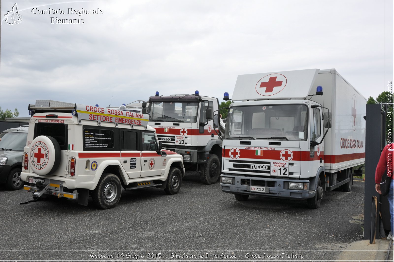 Mappano 14 Giugno 2015 - Simulazione Interforze - Croce Rossa Italiana- Comitato Regionale del Piemonte