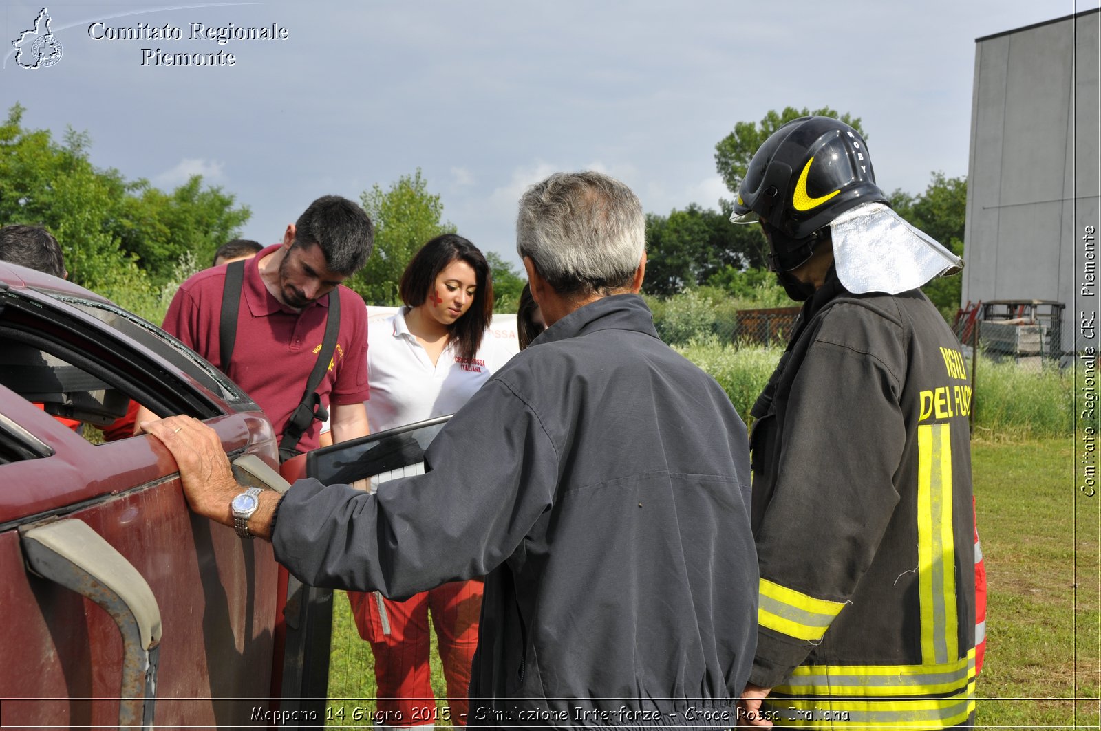 Mappano 14 Giugno 2015 - Simulazione Interforze - Croce Rossa Italiana- Comitato Regionale del Piemonte