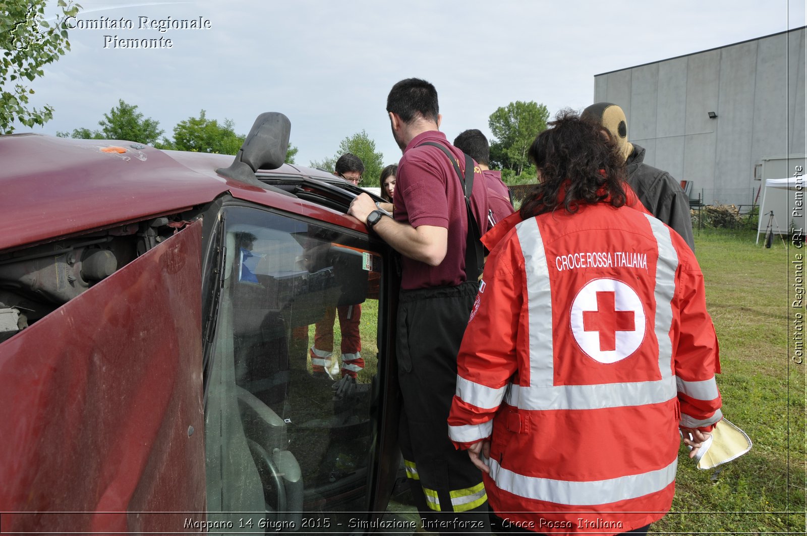 Mappano 14 Giugno 2015 - Simulazione Interforze - Croce Rossa Italiana- Comitato Regionale del Piemonte