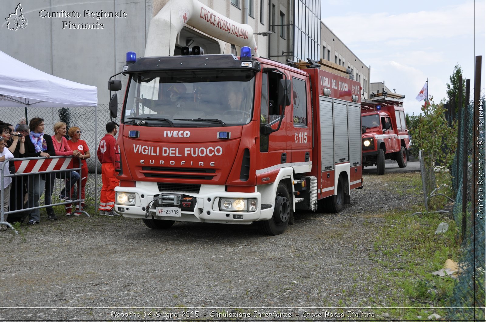 Mappano 14 Giugno 2015 - Simulazione Interforze - Croce Rossa Italiana- Comitato Regionale del Piemonte