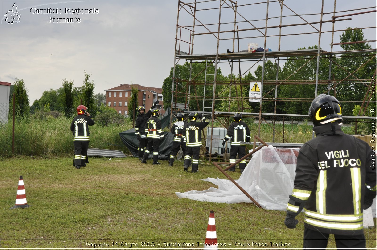 Mappano 14 Giugno 2015 - Simulazione Interforze - Croce Rossa Italiana- Comitato Regionale del Piemonte