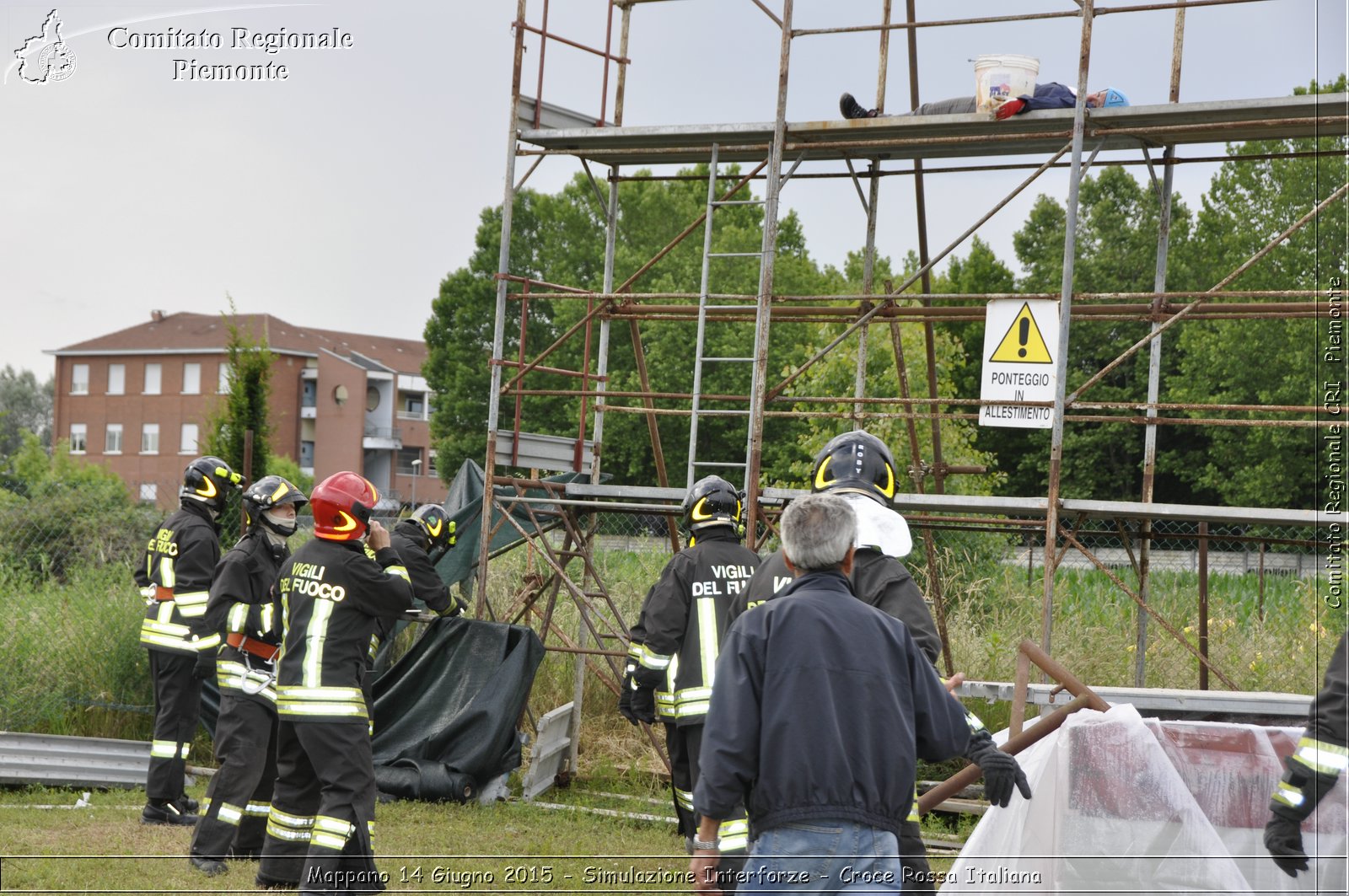 Mappano 14 Giugno 2015 - Simulazione Interforze - Croce Rossa Italiana- Comitato Regionale del Piemonte