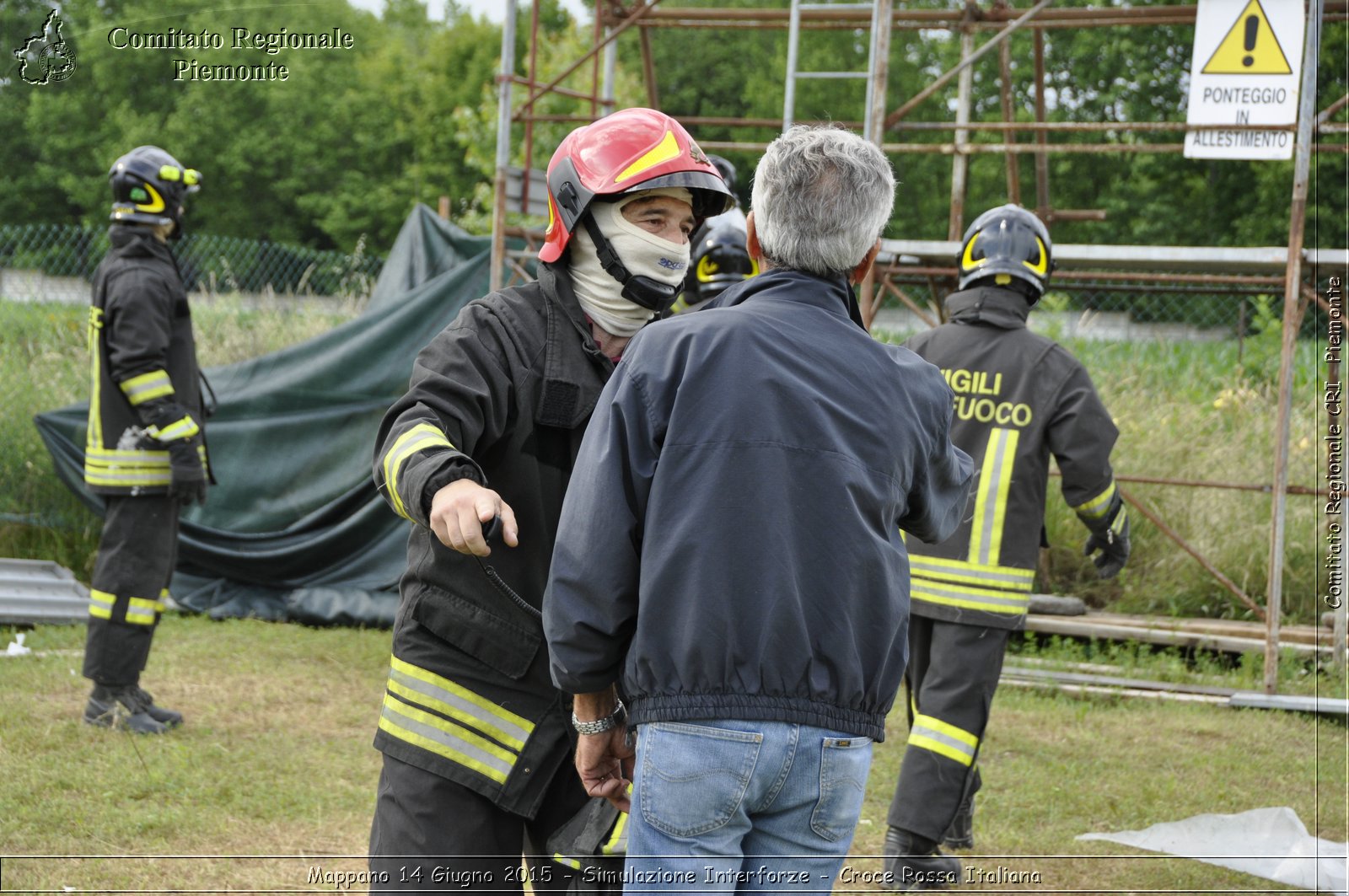 Mappano 14 Giugno 2015 - Simulazione Interforze - Croce Rossa Italiana- Comitato Regionale del Piemonte