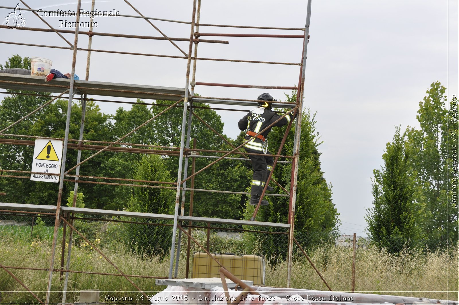 Mappano 14 Giugno 2015 - Simulazione Interforze - Croce Rossa Italiana- Comitato Regionale del Piemonte