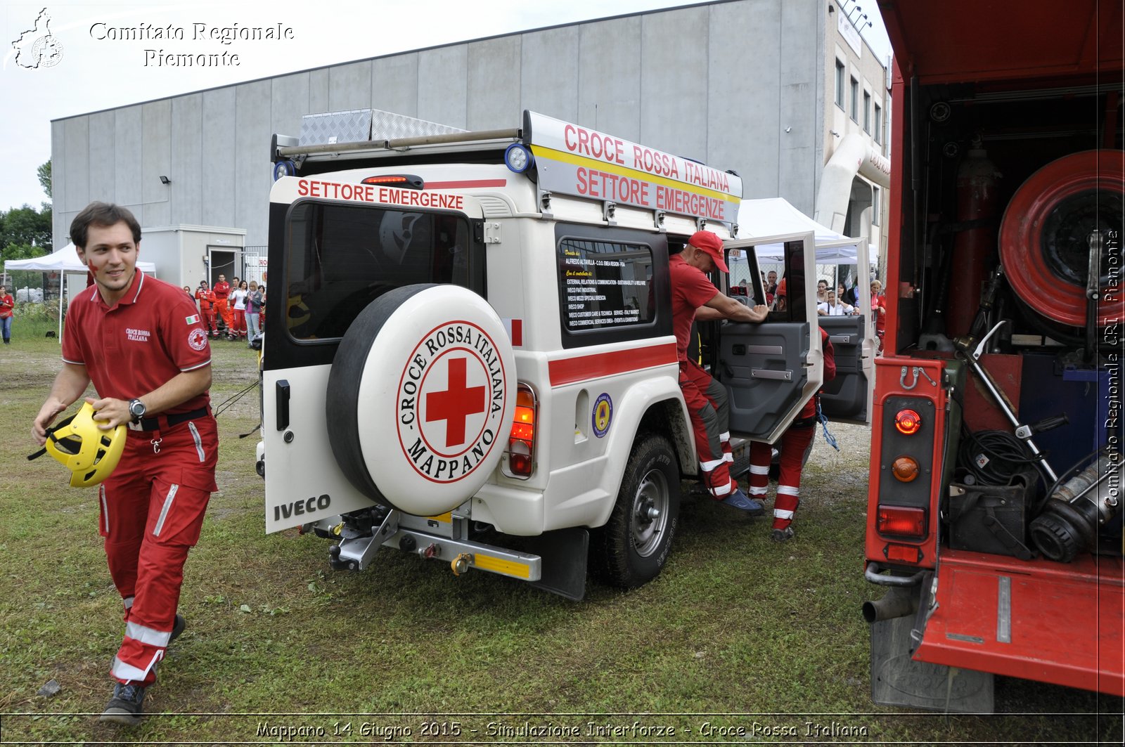 Mappano 14 Giugno 2015 - Simulazione Interforze - Croce Rossa Italiana- Comitato Regionale del Piemonte