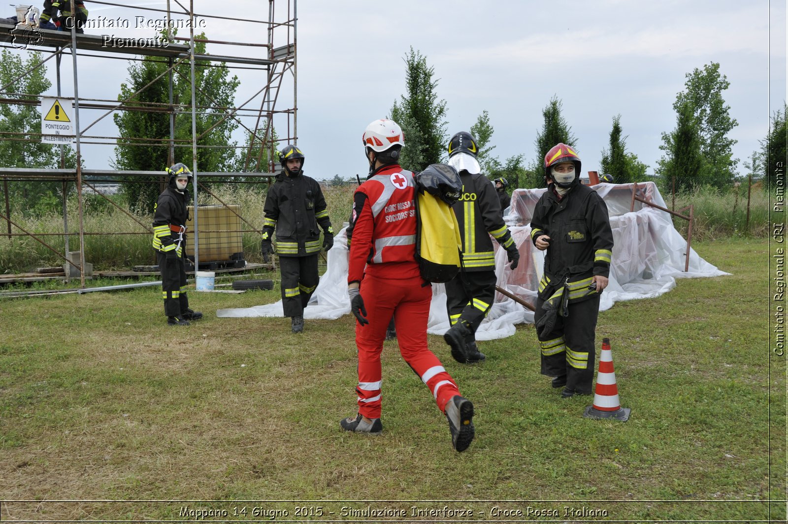 Mappano 14 Giugno 2015 - Simulazione Interforze - Croce Rossa Italiana- Comitato Regionale del Piemonte