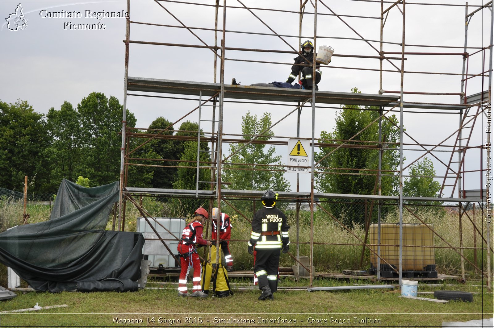 Mappano 14 Giugno 2015 - Simulazione Interforze - Croce Rossa Italiana- Comitato Regionale del Piemonte