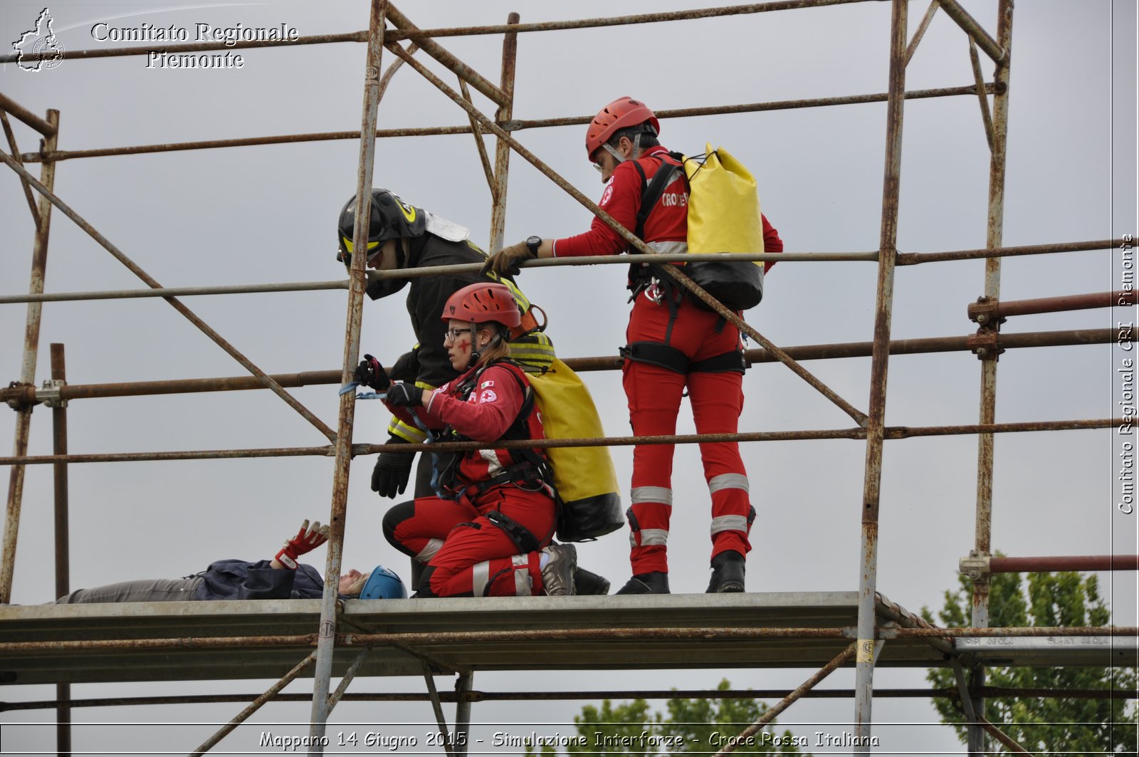 Mappano 14 Giugno 2015 - Simulazione Interforze - Croce Rossa Italiana- Comitato Regionale del Piemonte